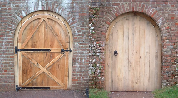 Hand-made oak door